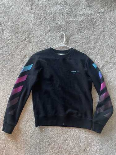 Off white black gradient on sale crewneck