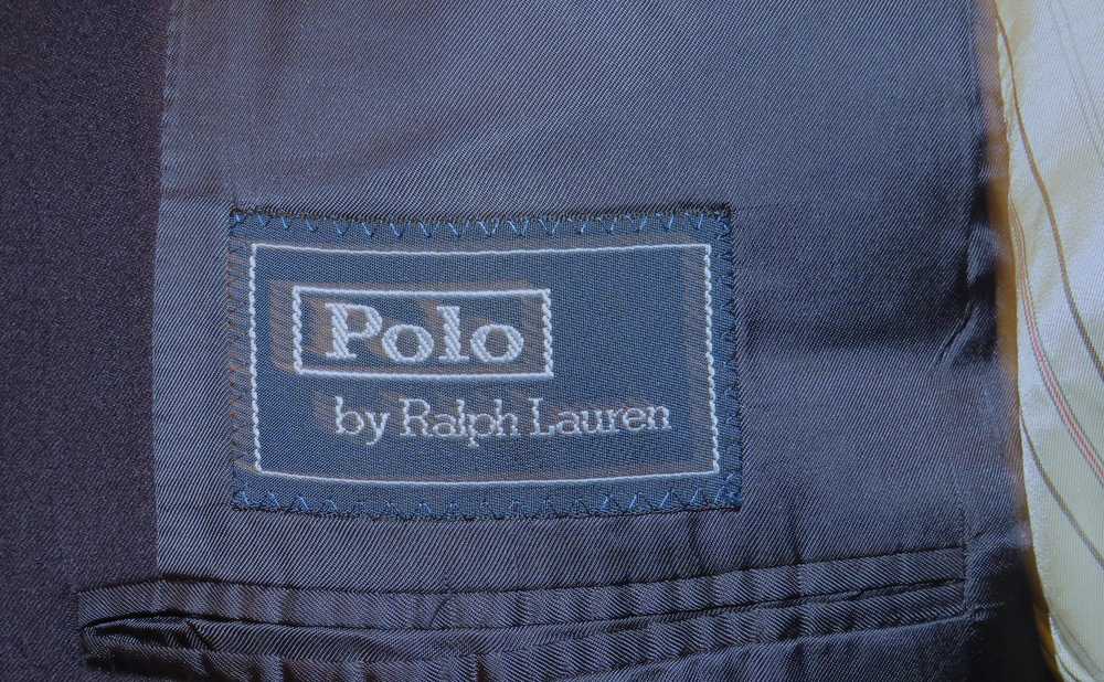 Corneliani × Polo Ralph Lauren Solid Navy Blue Th… - image 11