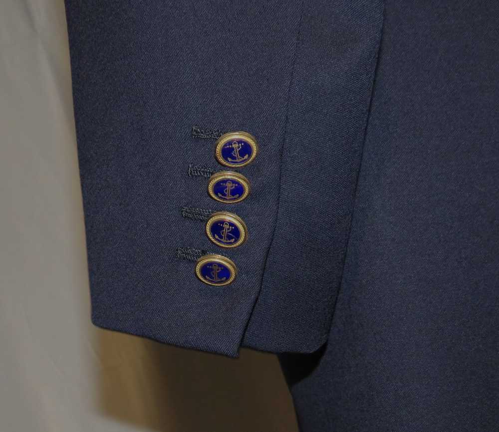 Corneliani × Polo Ralph Lauren Solid Navy Blue Th… - image 7