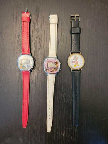 Disney Vintage Watch Lot RARE Smurfs huckleberry m