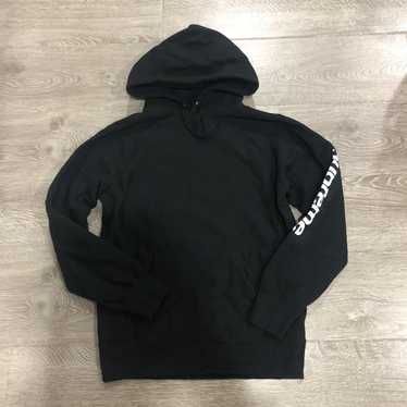 SUPREME SLEEVE PATCH HOODIE NAVY BOX LOGO PCL LE BAIN… - Gem