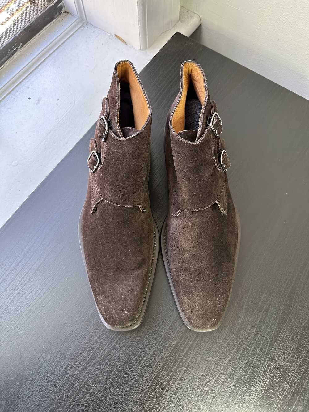 Suitsupply Suitsupply Brown Suede Monk Boots - image 3