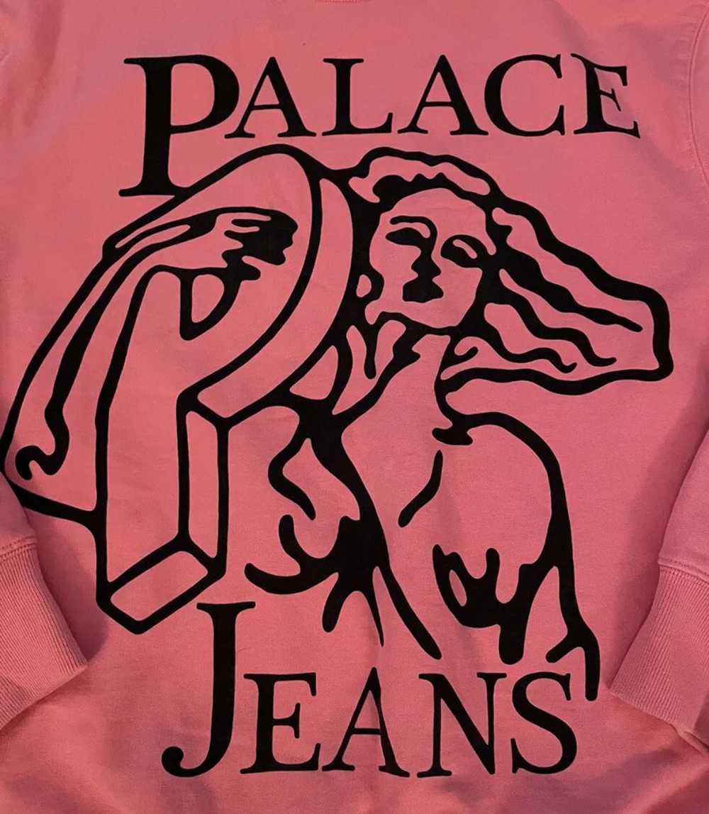 Palace Palace Skateboards Sweater Pink Jeans Crew… - image 2