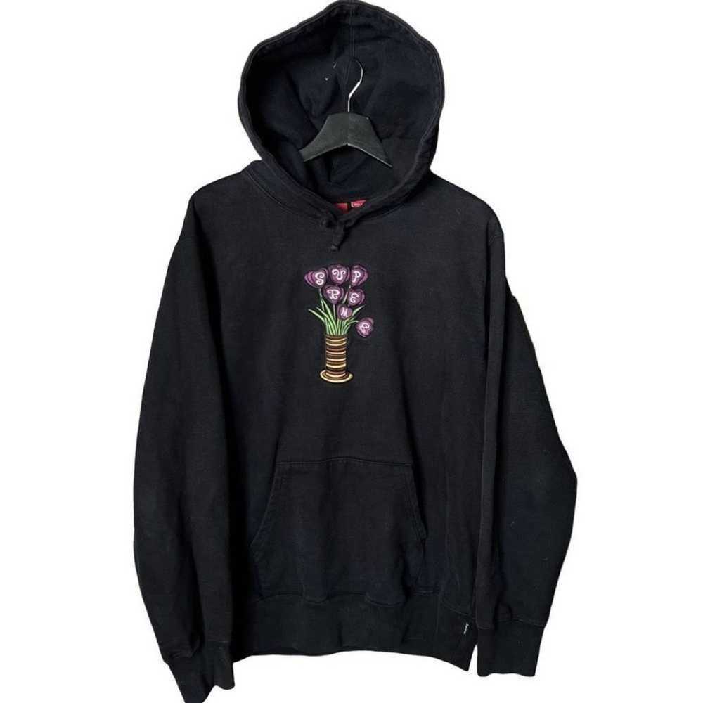 Louis Vuitton x NBA Strategic Flowers Quilted Hoodie Black/White