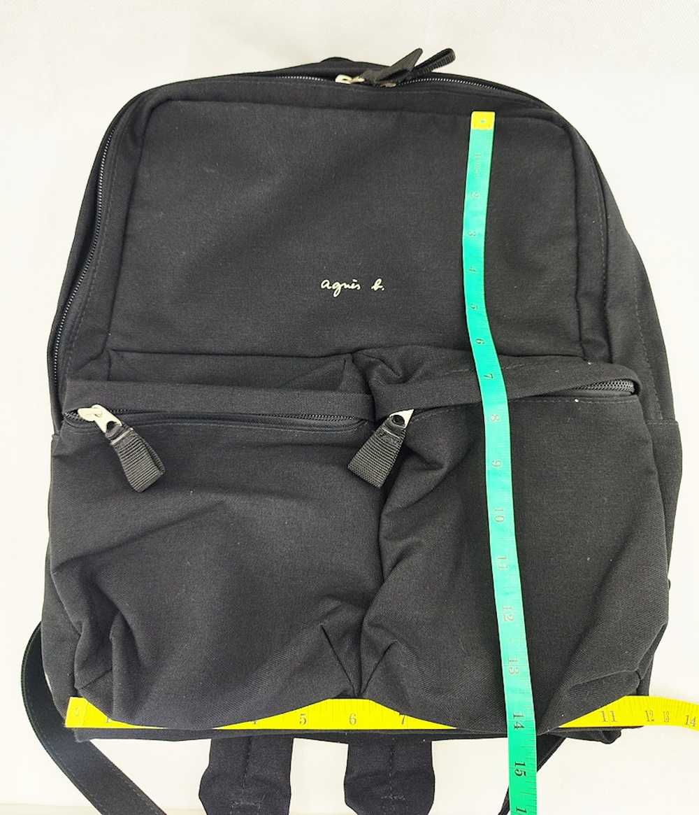 Agnes B. AGNES B. off black nylon backpack - image 10