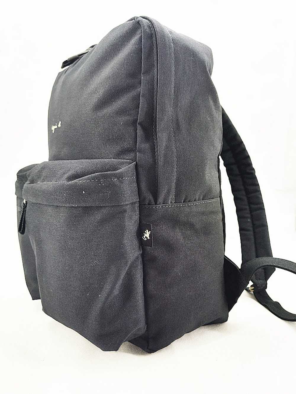 Agnes B. AGNES B. off black nylon backpack - image 3