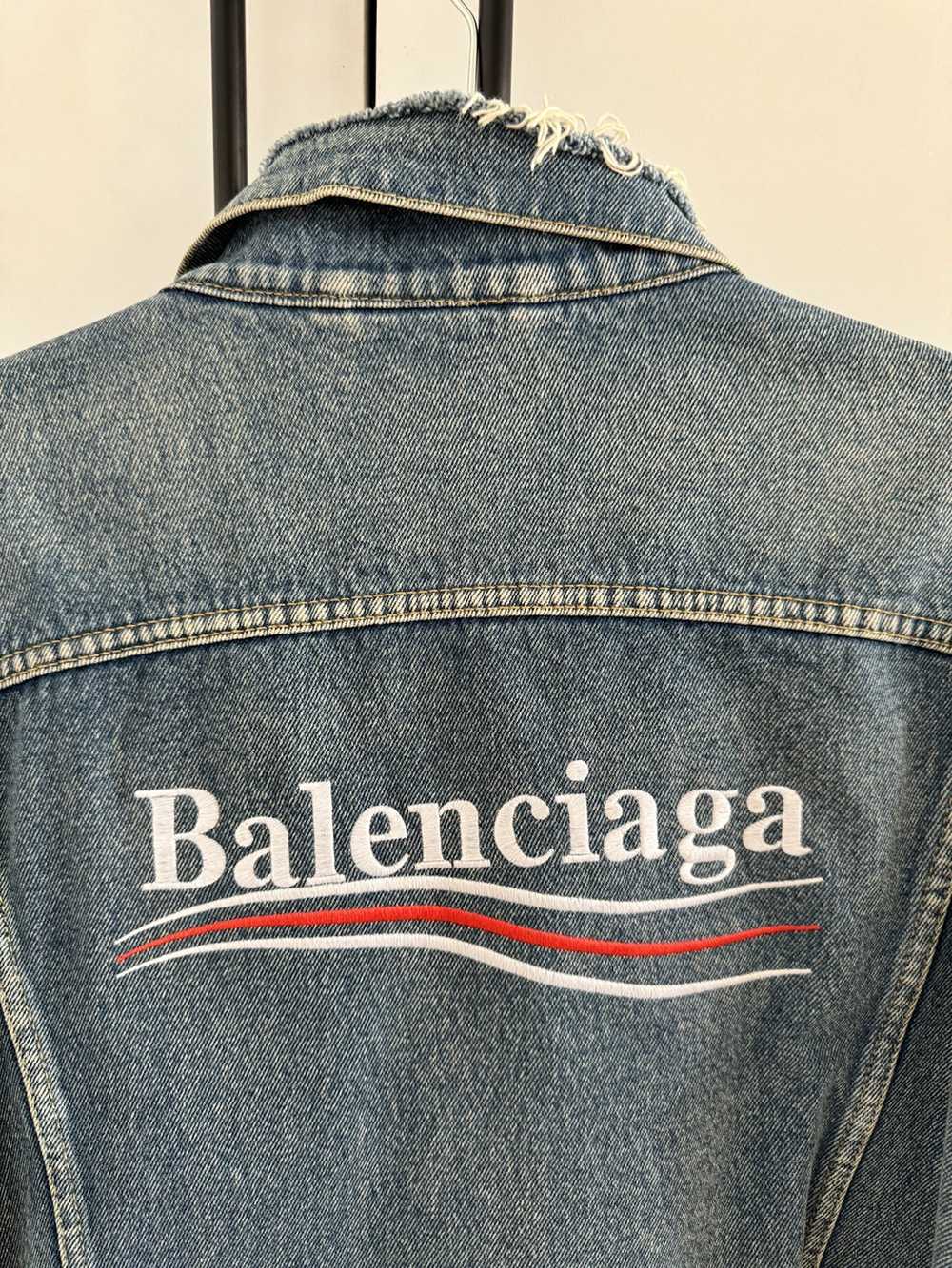 Balenciaga Balenciaga logo Denim Jacket - image 4