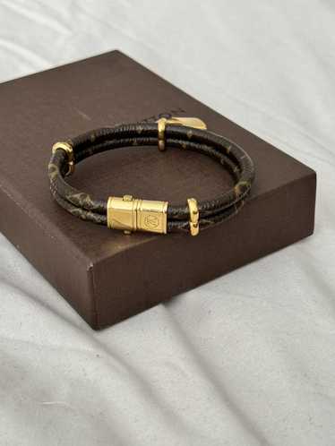 Louis Vuitton Lockit leather bracelet