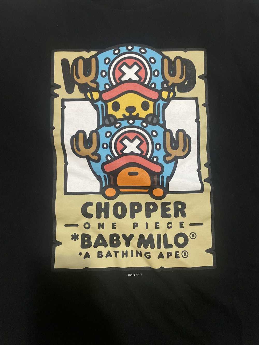 Bape Bape x One piece Vintage & rare black T-Shirt - image 2