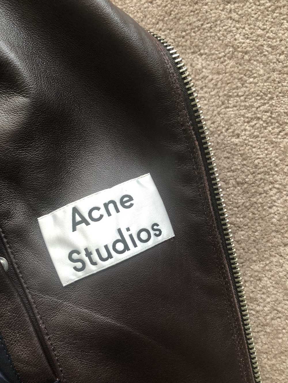 Acne Studios Acne Studios Nate Clean Leather Jack… - image 4