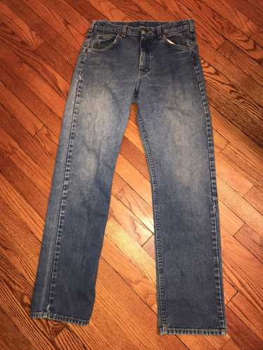Vintage 80s Lee Jeans Rider Straight Leg Raw Denim Pants 