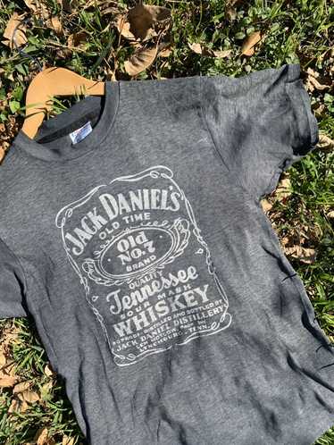 Jack Daniel's Old No. 7 Label Men's Black T-Shirt-Small 