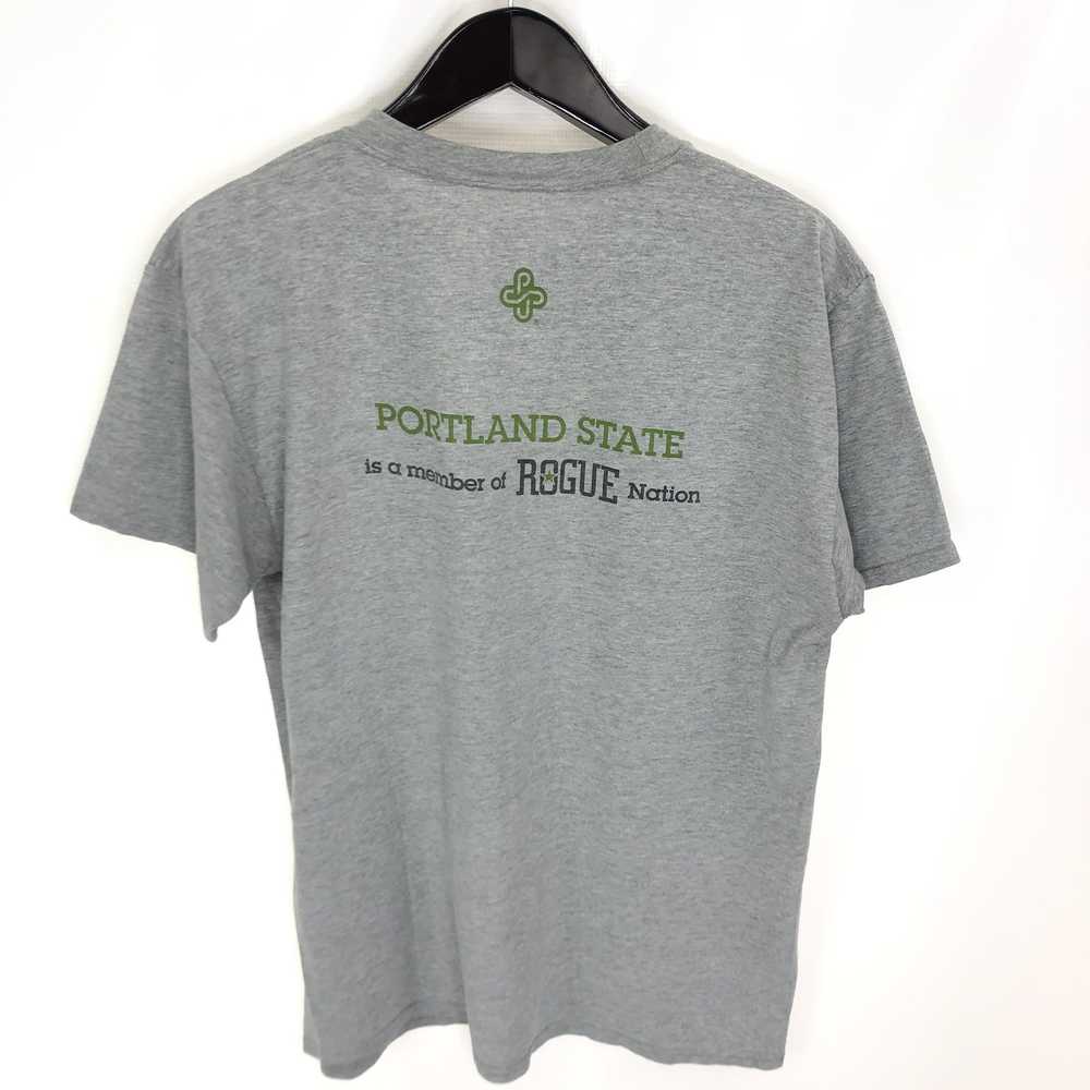 Hanes ROGUE Brewing Portland L Large T-shirt Gray… - image 2