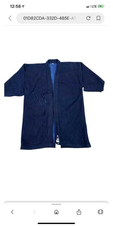 Designer × Indigo × Japanese Brand Vintage Kimono 
