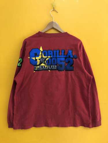 Rare red gorilla sweatshirt large size #2578-1-96