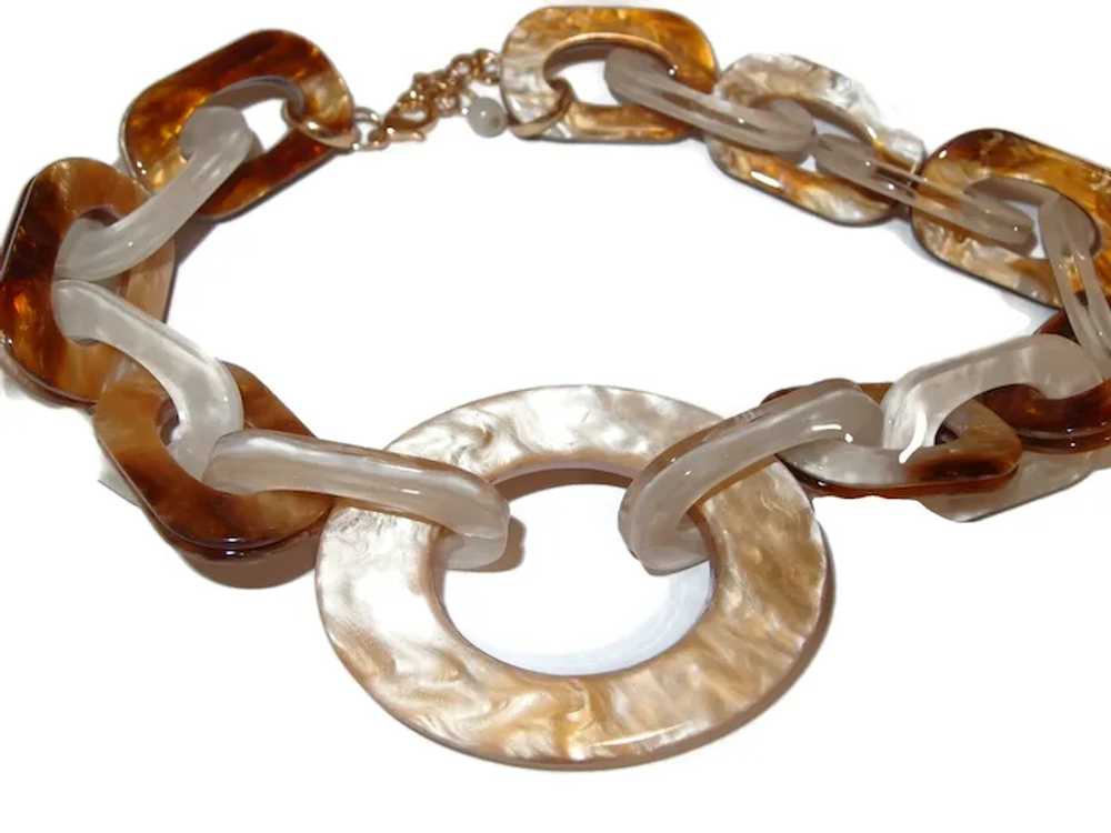 LARGE Lucite Chain Necklace - image 2