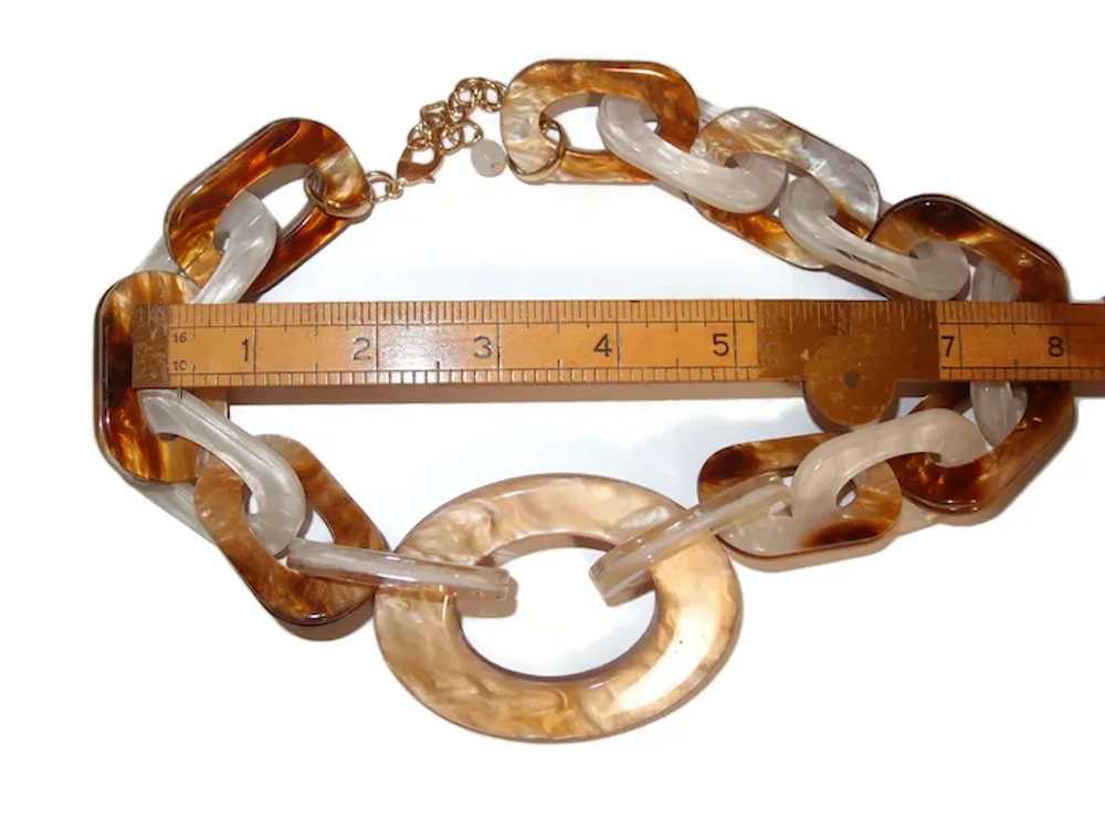 LARGE Lucite Chain Necklace - image 3