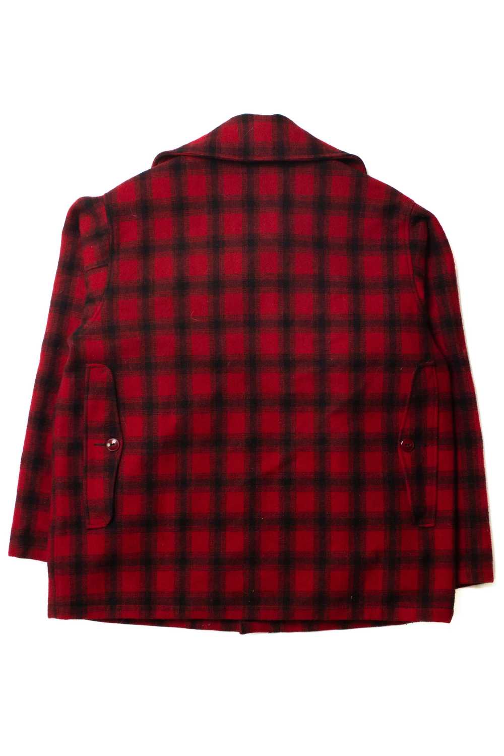 Vintage Red Plaid Woolrich Winter Coat (1980s) - image 3