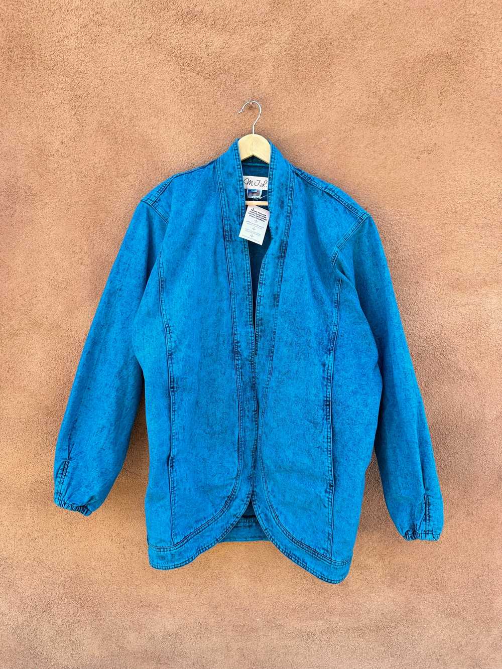 Kokopelli Blue Santa Fe Style Denim Jacket by MJR - image 2