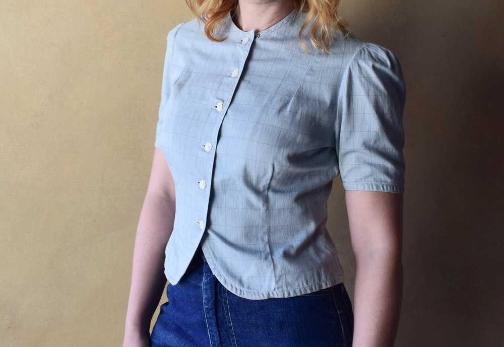 1940s top . vintage 40s top . size s - image 2