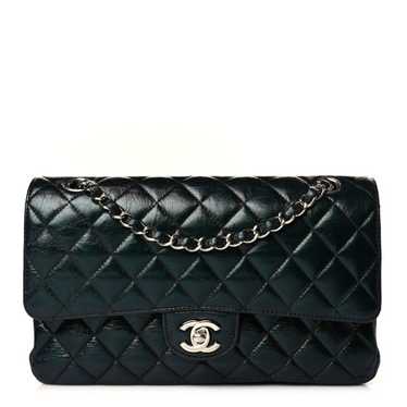 Chanel Navy Blue/White Quilted Leather Small En Vogue Round Bag