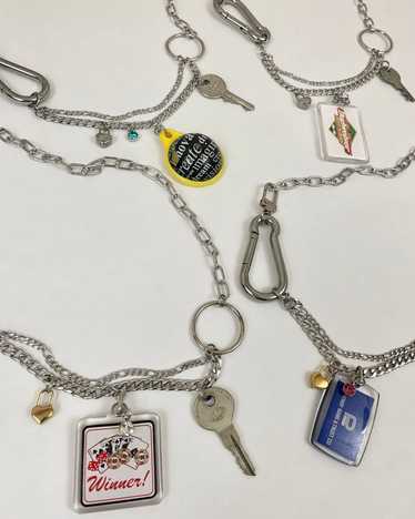 Photo key charm necklace