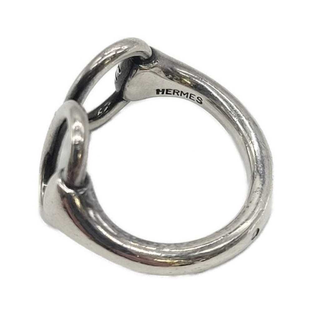 Hermès Nausicaa silver ring - image 6