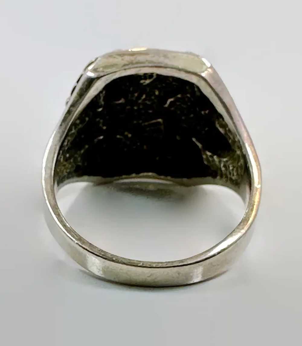 Mens Ring, Sterling Silver, Vintage, Black Hills … - image 5