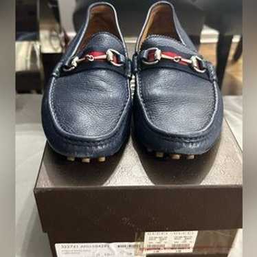 靴 00s men's archive GUCCI driving shoes Men's driver with Horsebit in brown leather | GUCCI® US