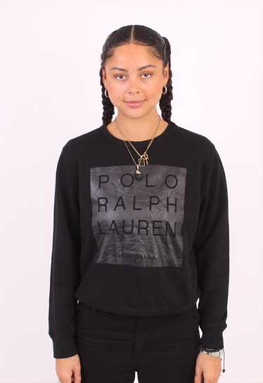 Women's polo ralph Lauren new york black print sw… - image 1