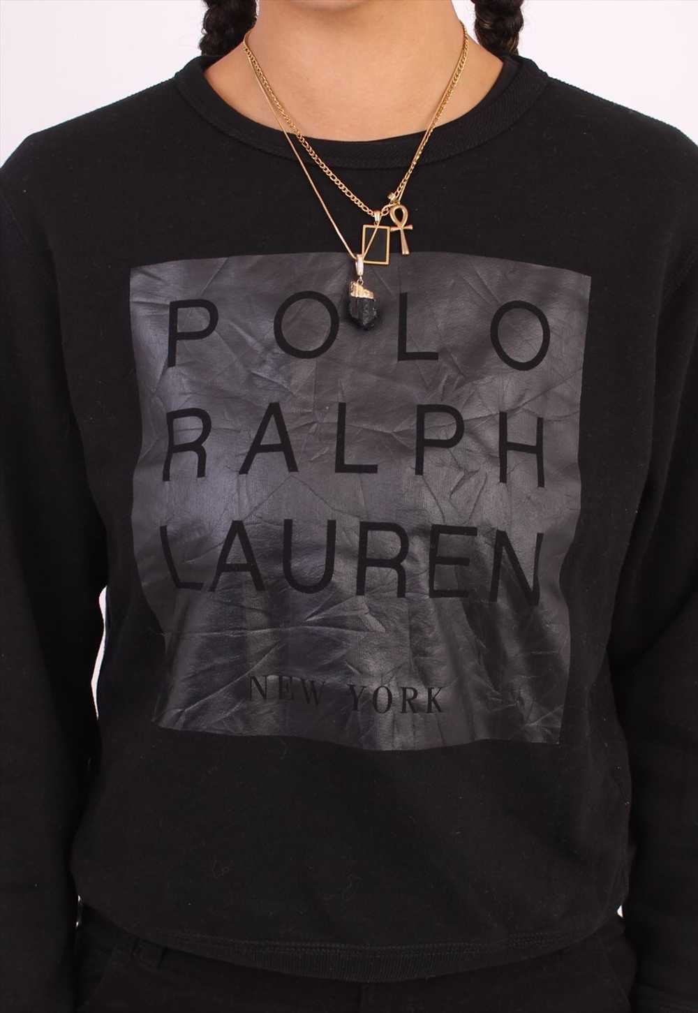 Women's polo ralph Lauren new york black print sw… - image 3