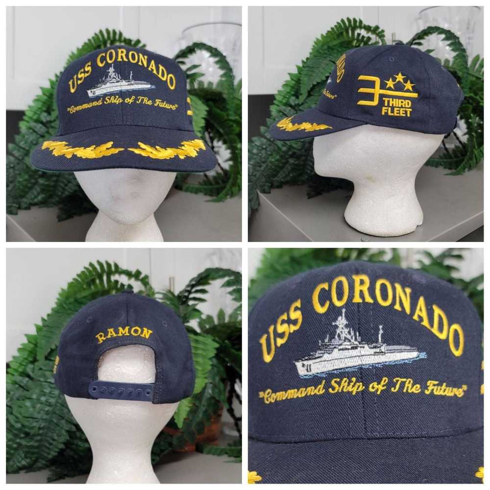 Other Vtg USS Coronado 3rd Fleet Snapback Hat - image 1