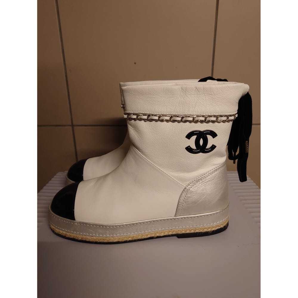 Chanel Leather biker boots - image 2