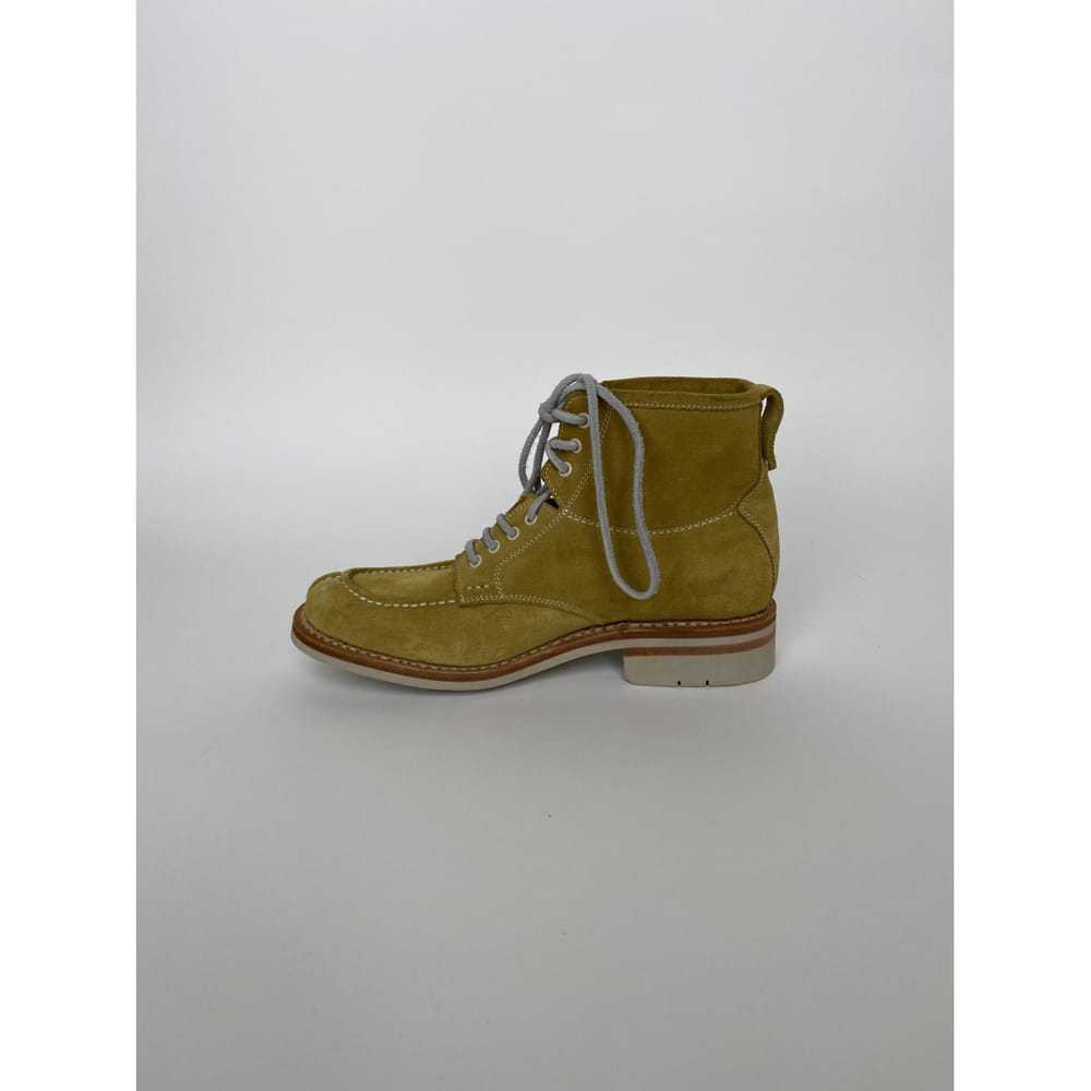 Heschung Velvet lace up boots - image 7