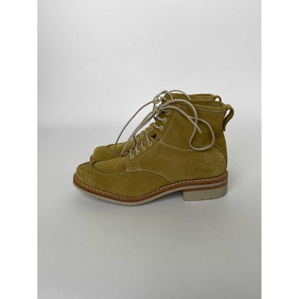 Heschung Velvet lace up boots - image 2