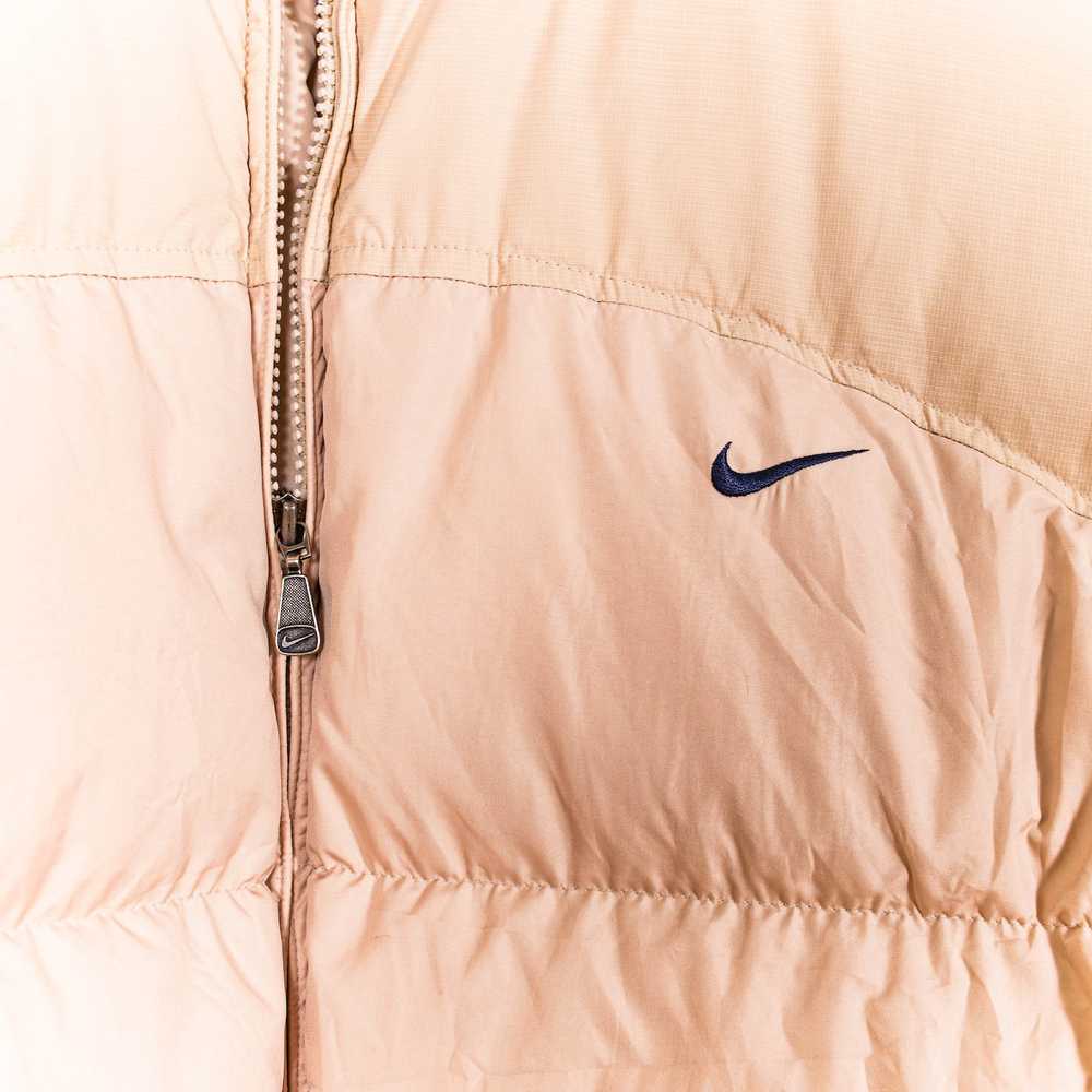 Nike × Vintage Nike Beige Zip Up Long Puffer Jack… - image 6