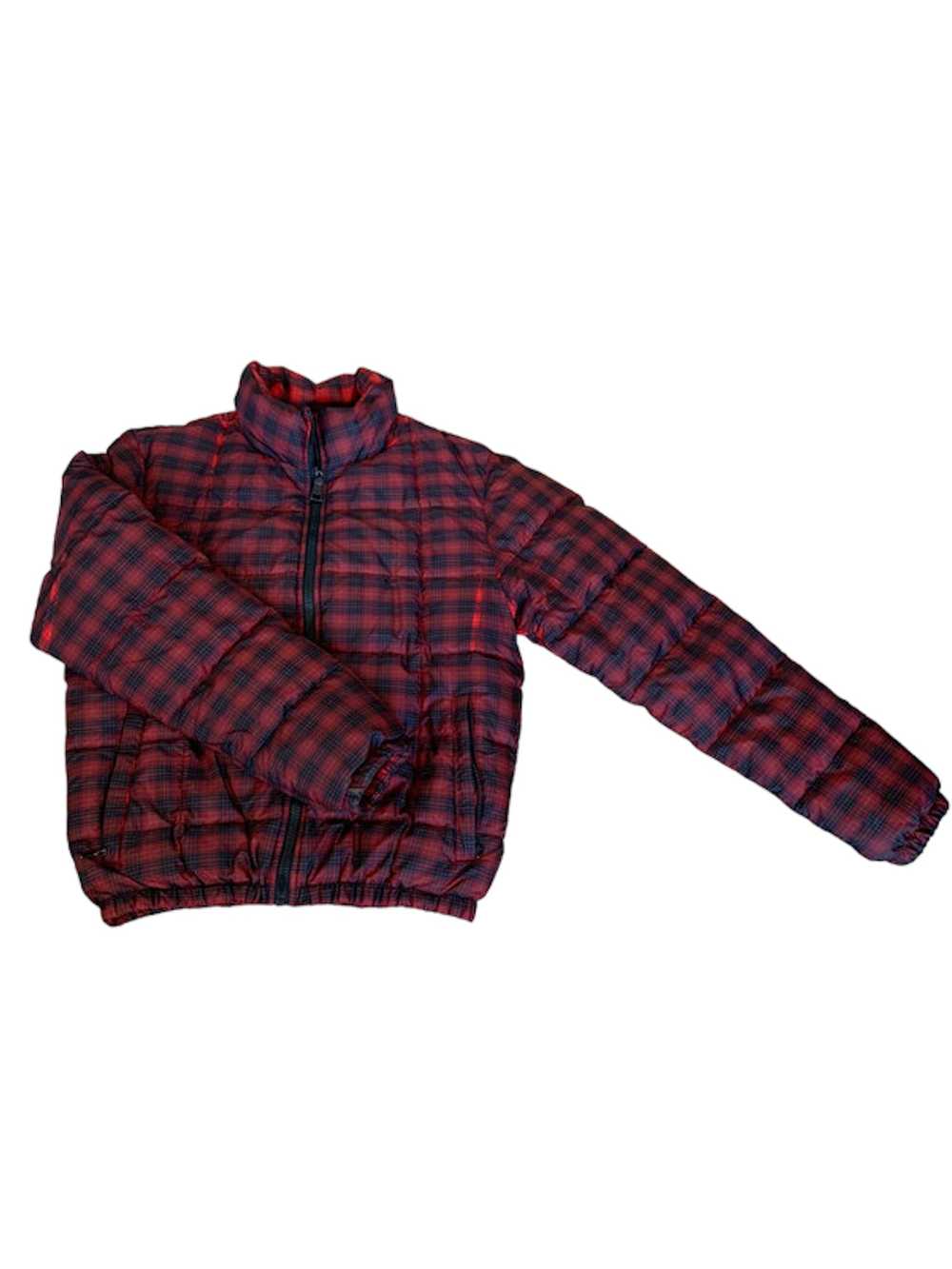 Prada Prada Red Polyamide Plaid Men Puffer Down J… - image 2