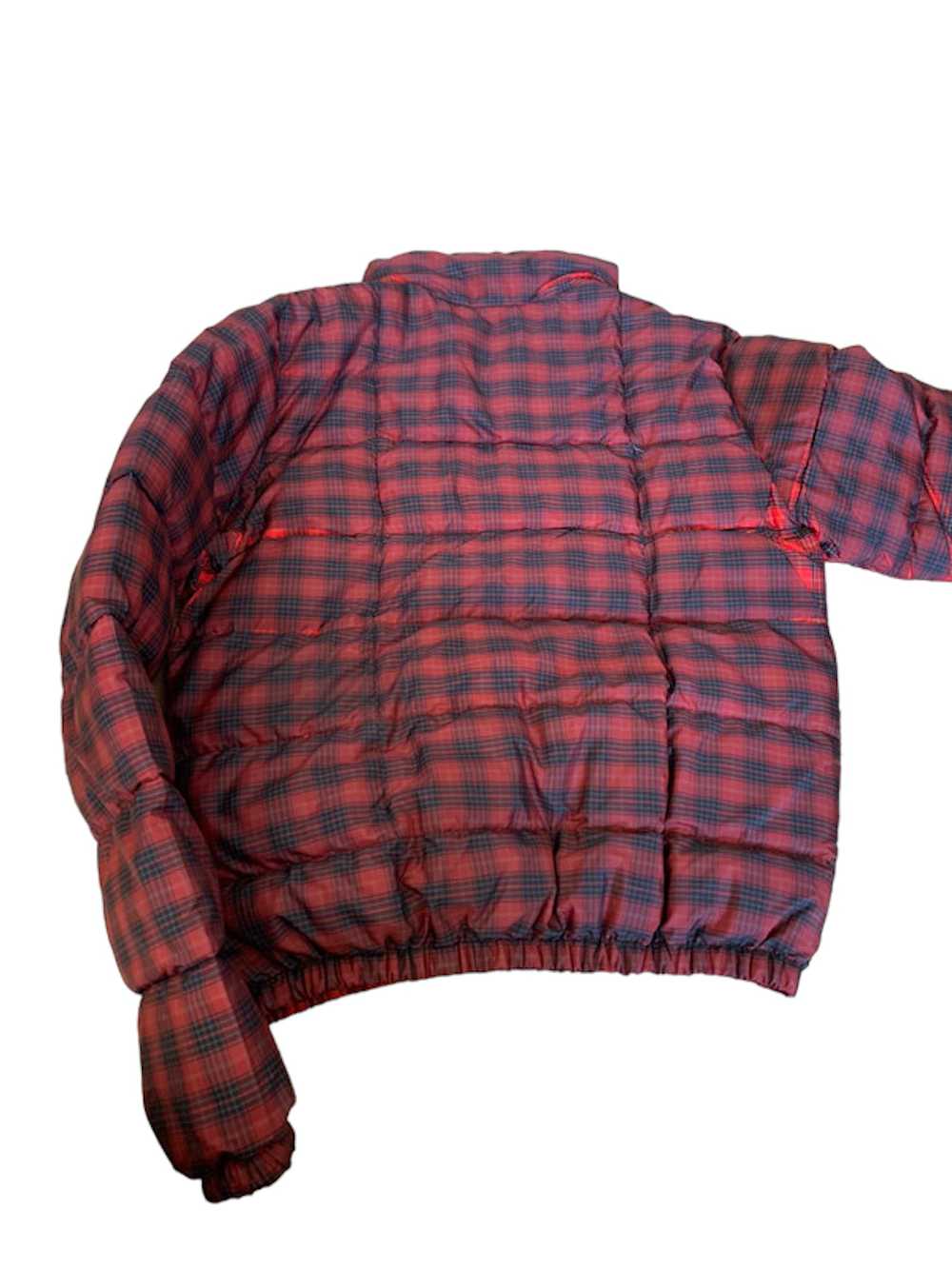 Prada Prada Red Polyamide Plaid Men Puffer Down J… - image 3