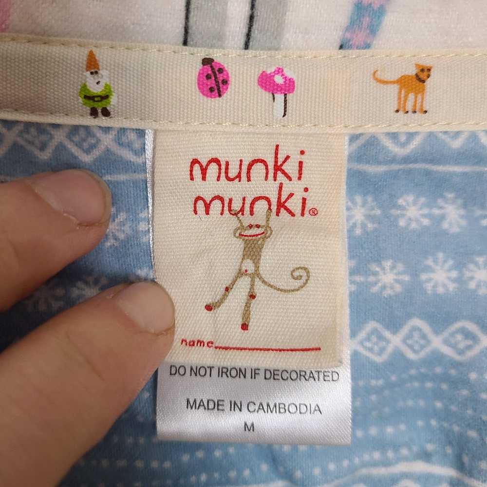 Other Munki Munki Womens M White Ski Print Flanne… - image 7