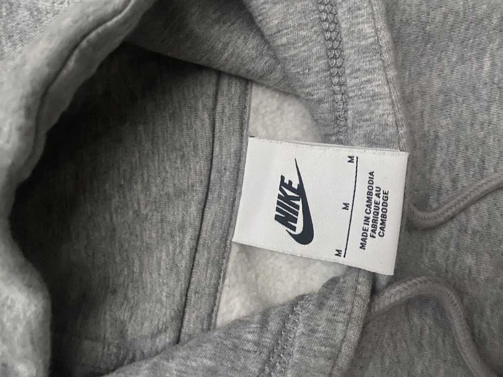 Nike Grey nike swoosh logo hoodie - Gem