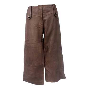 Caché Leather trousers