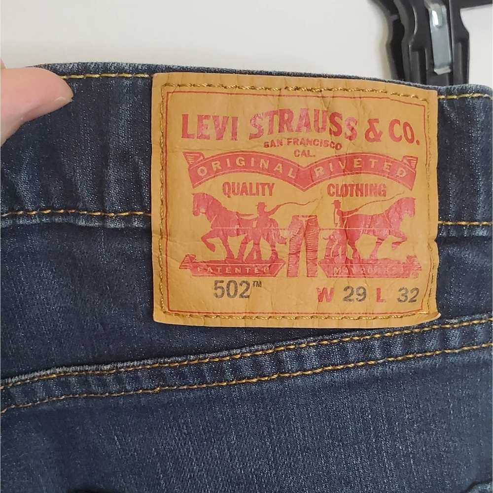 Levi's Levi's 502 Taper Fit Flex Men's Dark Blue … - image 3