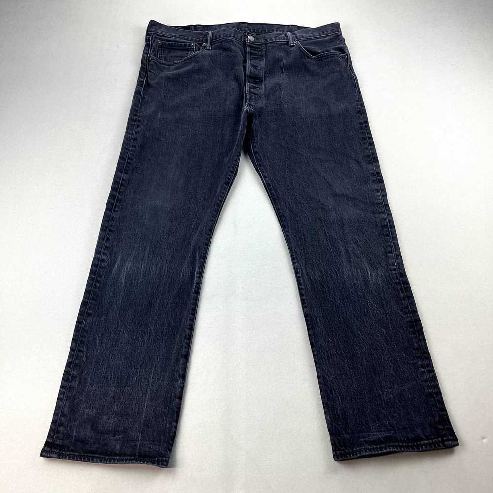Levi's Levis 501 Jeans 40x32 Black Denim Original… - image 4