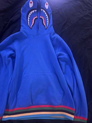 Royal blue bape discount hoodie