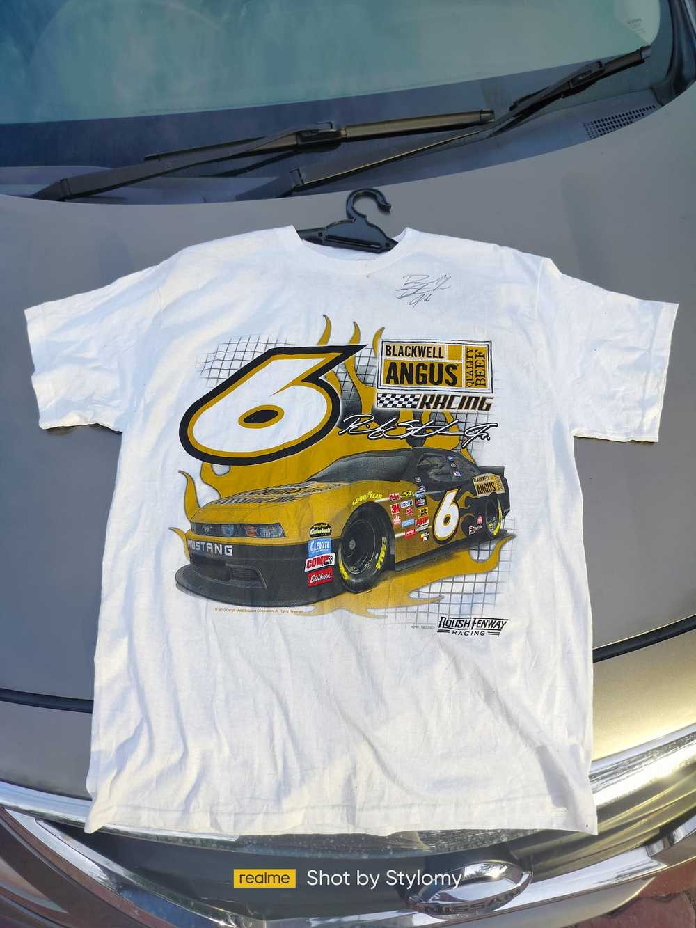 NASCAR Ricky Stenhouse Jr with signatures tee - image 1