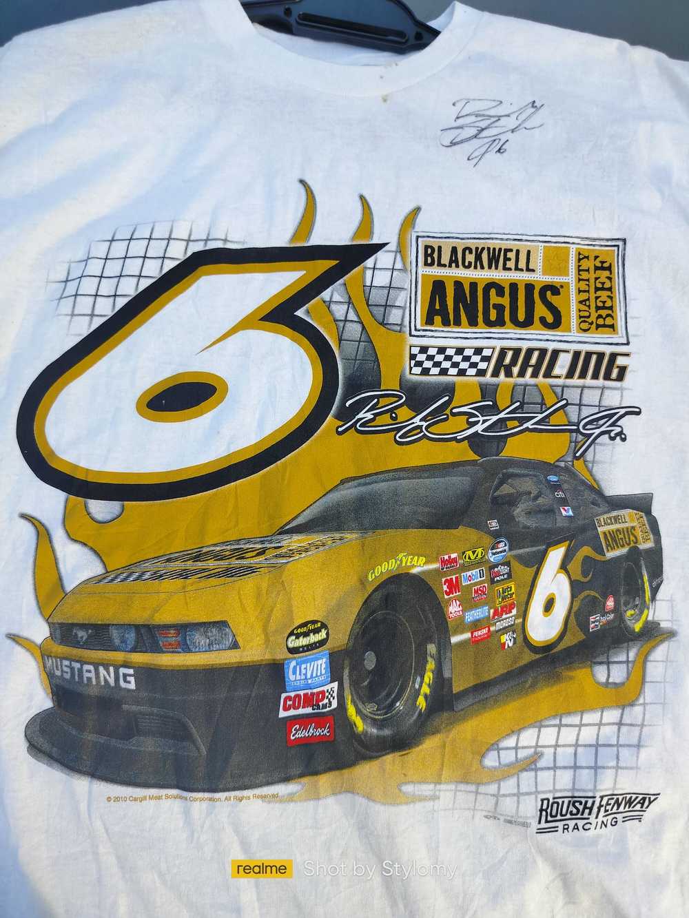 NASCAR Ricky Stenhouse Jr with signatures tee - image 2