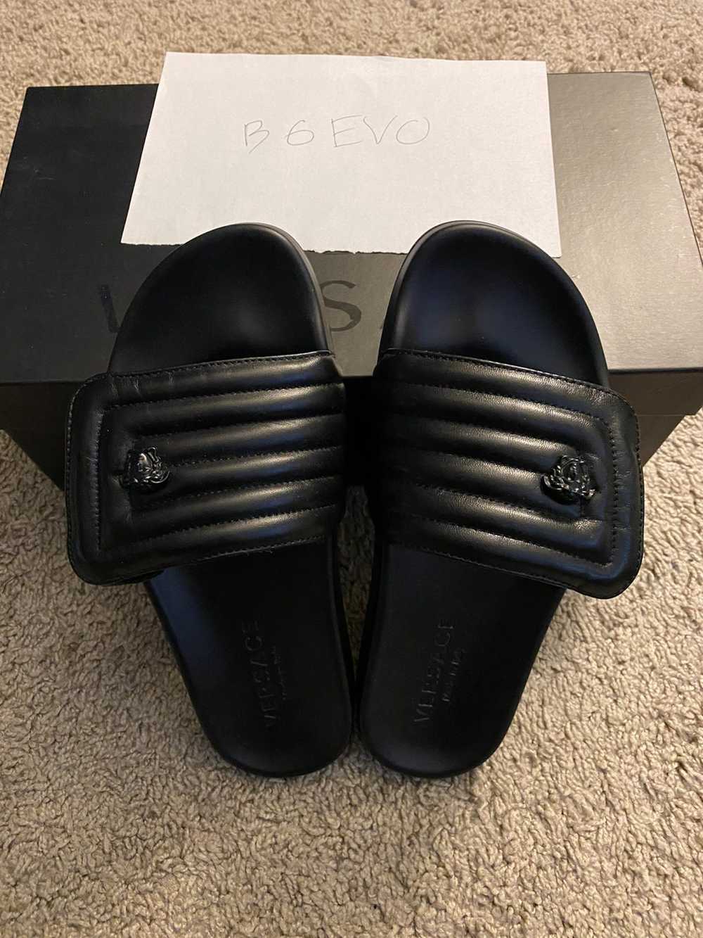 Versace Versace black slippers - image 1