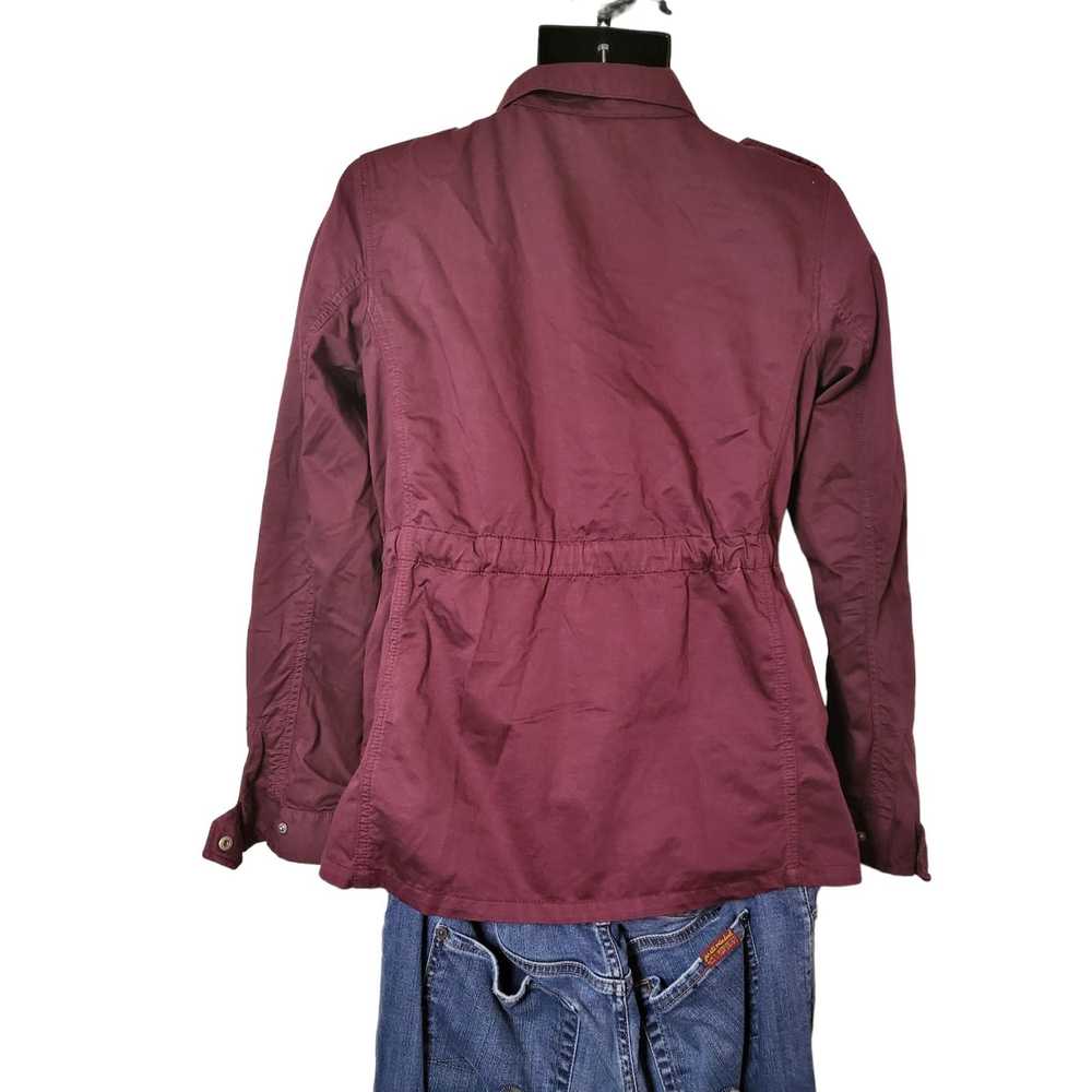 Loft Loft Ann Taylor Peacoat Sz S Maroon Utility … - image 2