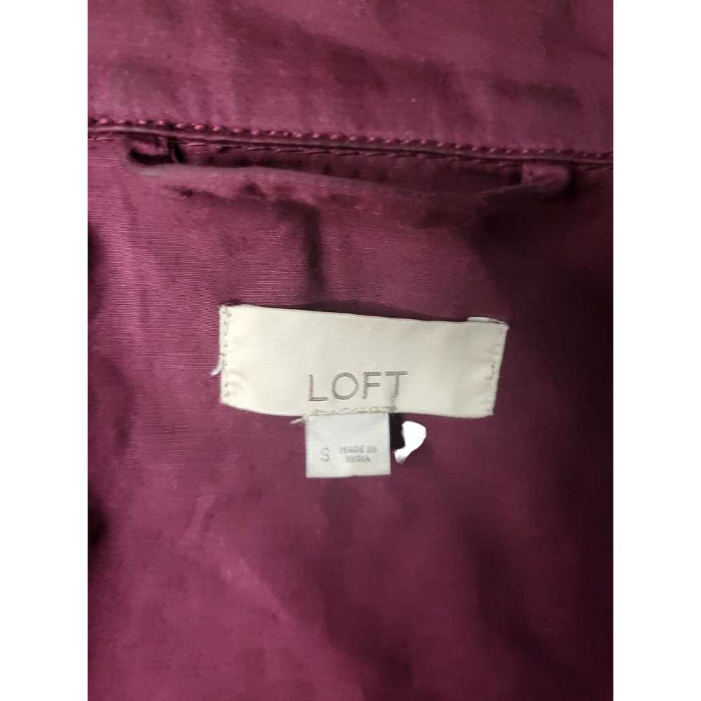 Loft Loft Ann Taylor Peacoat Sz S Maroon Utility … - image 7