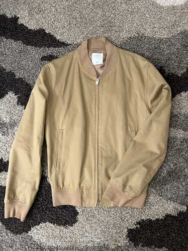 Sandro Sandro Paris Tan Beige Bomber Jacket Medium